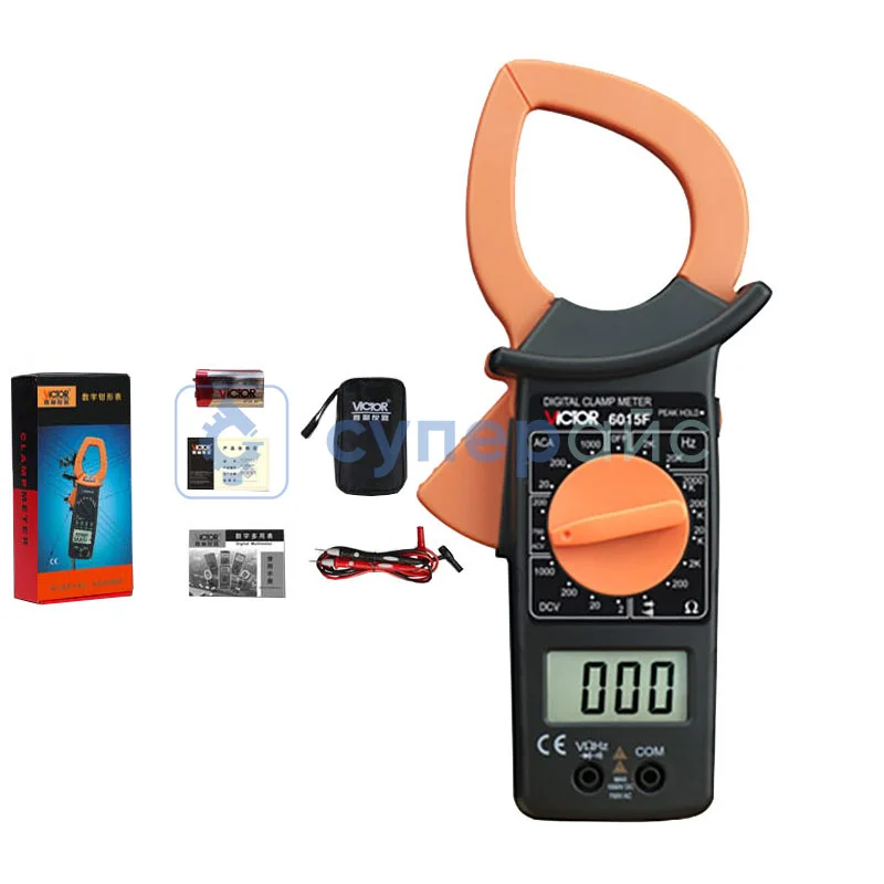 Клещи токоизмерительные Victor 6015F фото 3