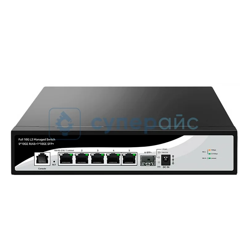 Коммутатор PoE Lianguo LG520S-5T1XS фото 1