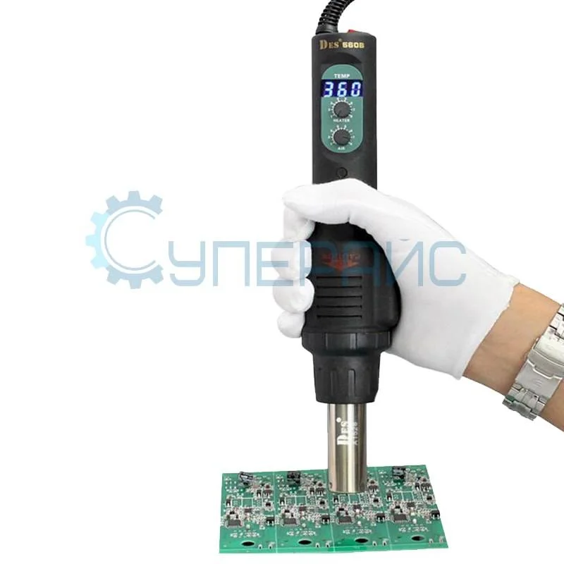 Паяльный фен CXG DES 560B, 560 Вт фото 2