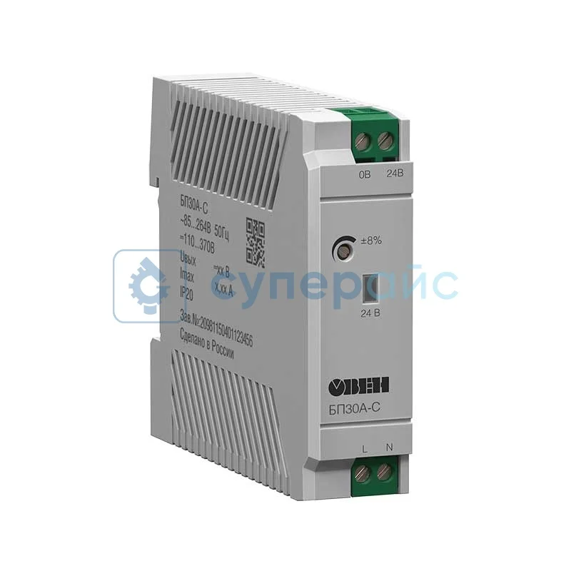 Источник питания для шкафов автоматики Овен БП30А-24С фото 1