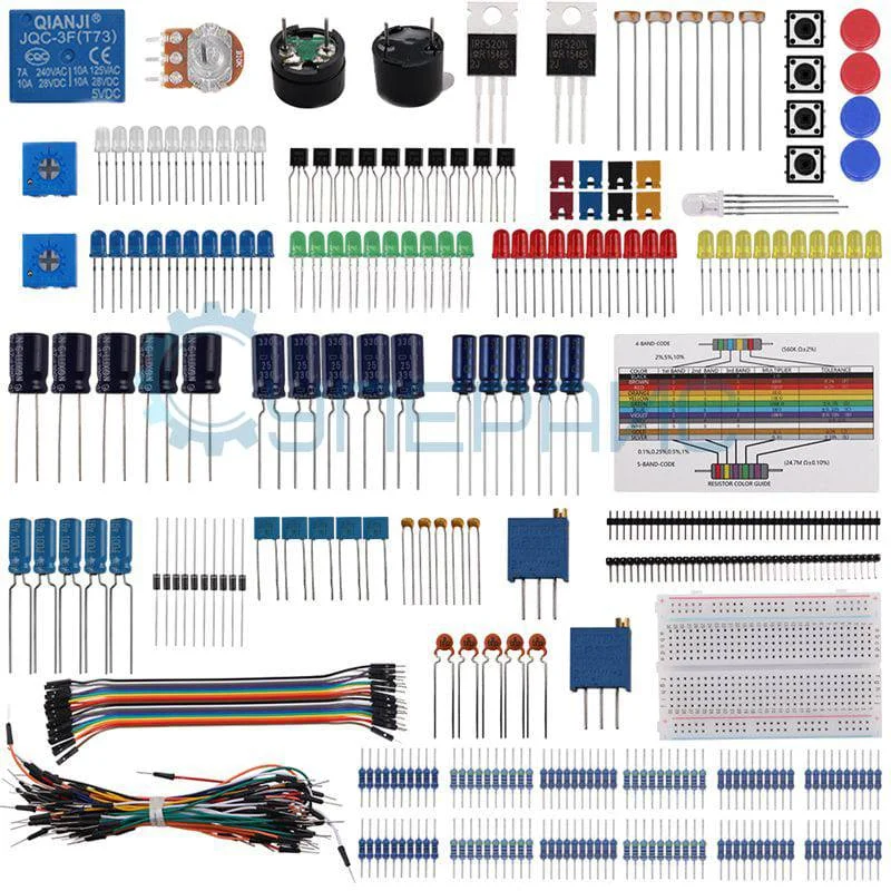 Комплект радиодеталей Keywish с электромагнитным реле для Arduino фото 1