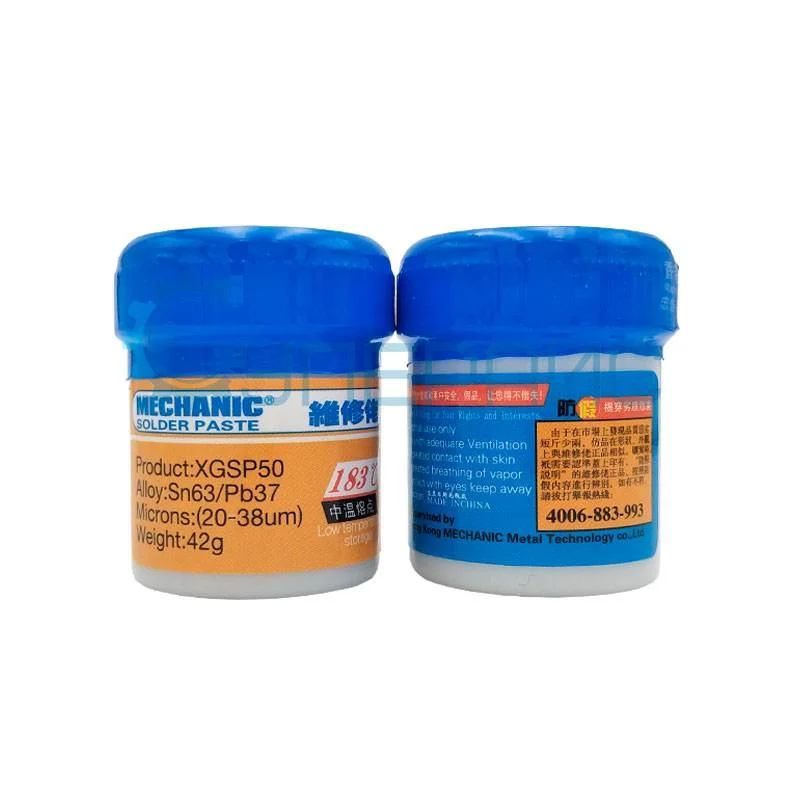 Паяльная паста MECHANIC XGSP50 XG-50 (42 г, в банке) фото 2