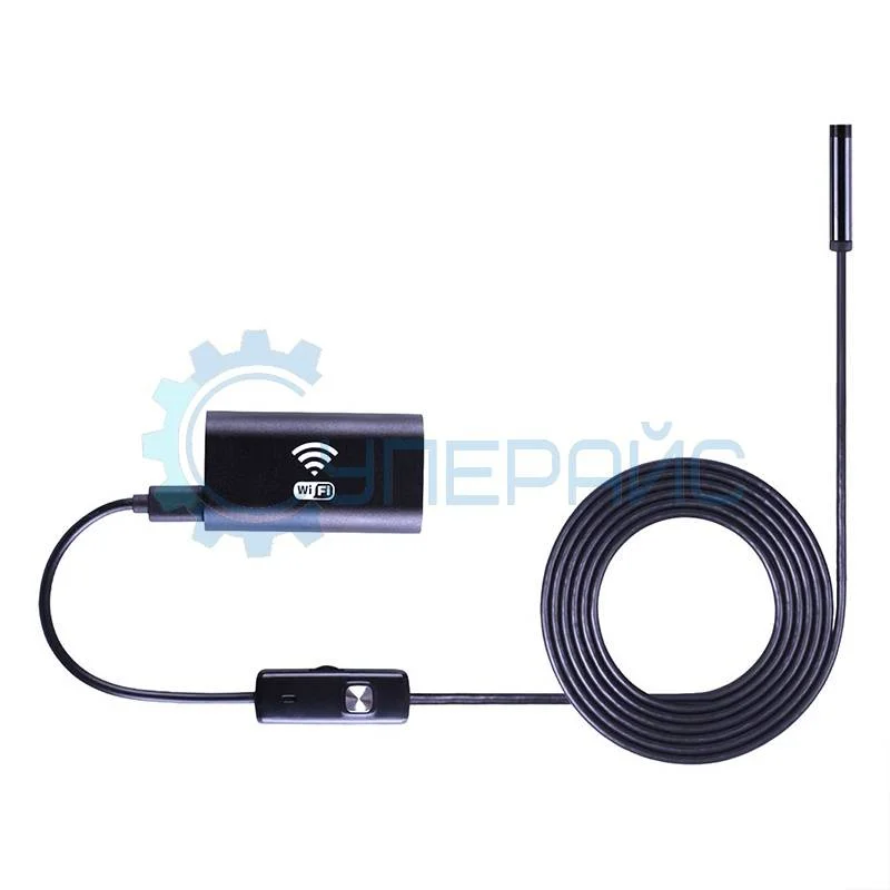 Видеоэндоскоп WiFi HD720P (полужесткий кабель, 1,5 м) фото 1