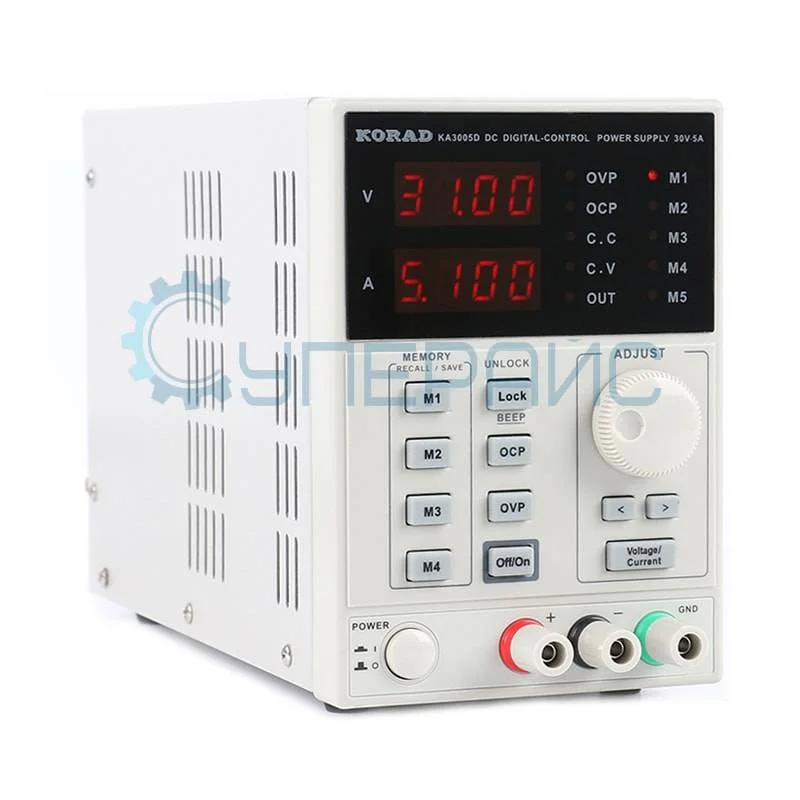 Лабораторный блок питания Korad KA3005D (30 В, 5 А) фото 1