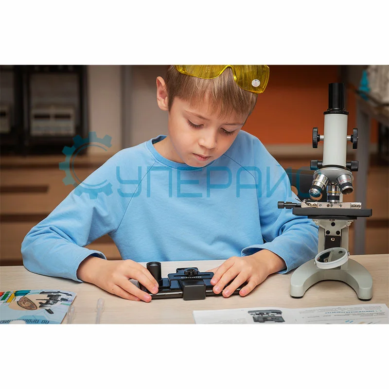 Школьный монокулярный микроскоп Supereyes MyLab M17 с расширенным набором для опытов и 50 микропрепаратами фото 1
