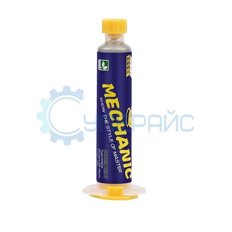 Высокотемпературная паяльная паста MECHANIC V4S35 (40 г, в шприце) фото 1