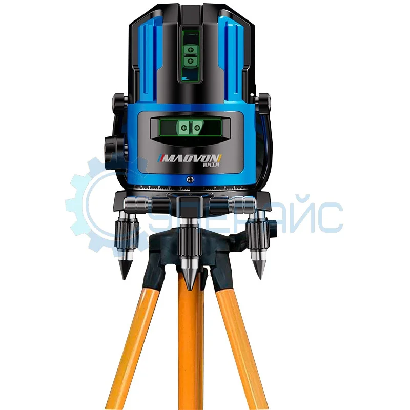 Построитель лазерных плоскостей MAOVON M-235T (3 луча) со штативом фото 1