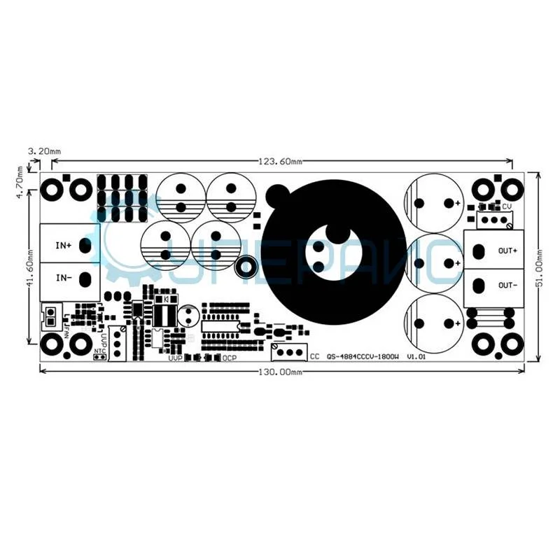 DC-DC конвертер QSKJ QS-4884CCCV-1200W фото 2