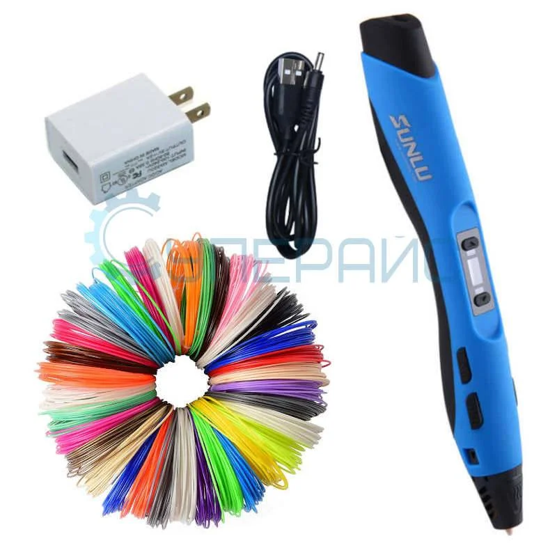 Цифровая 3D ручка Sunlu SL-300A со 160 метрами пластика фото 4