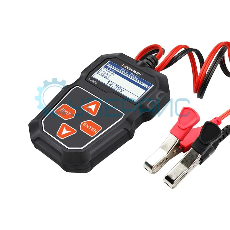 Автомобильный аккумуляторный тестер Konnwei KW208 фото 3