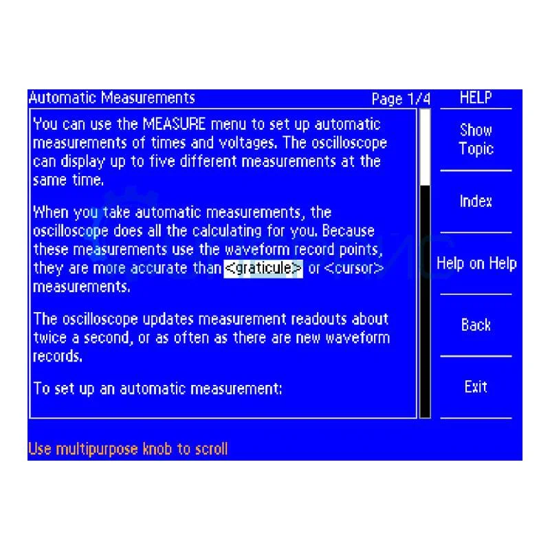 Цифровой настольный осциллограф Tektronix TDS2014C фото 5