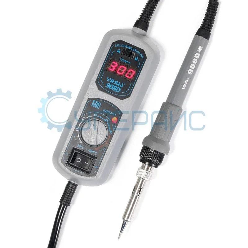 Набор для пайки YIHUA 27 в 1 (паяльник, фен, расходные материалы и ручной инструмент) фото 5