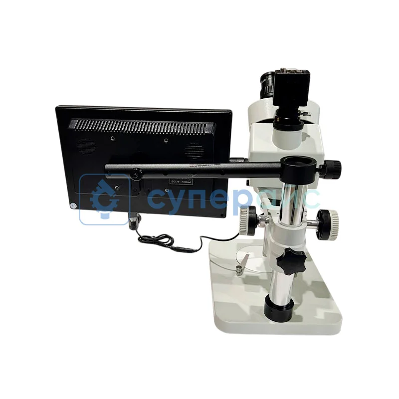 Тринокулярный оптический микроскоп Crystallite ST-7045 с дисплеем фото 4