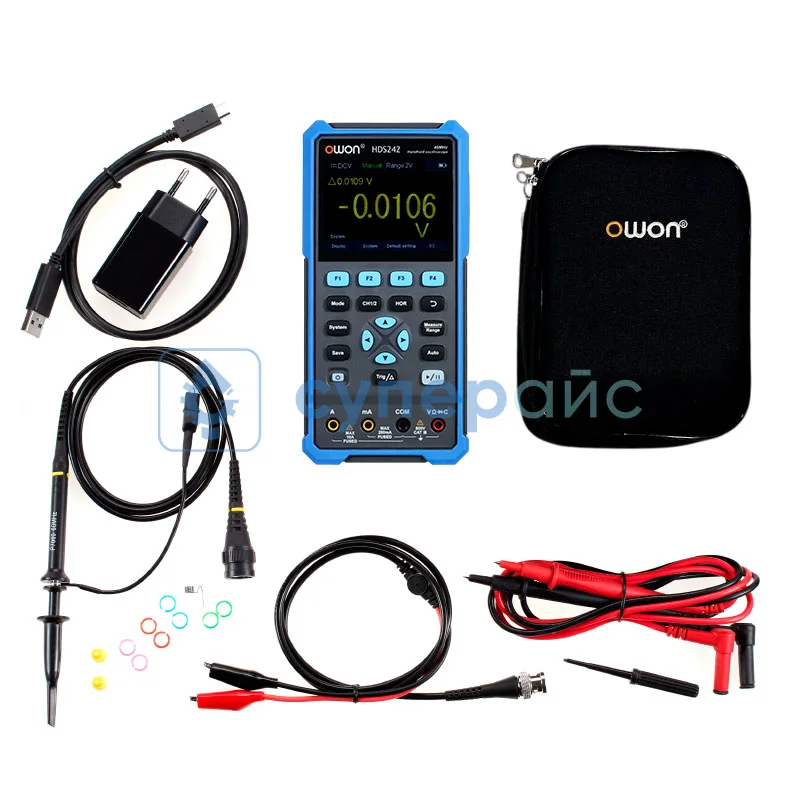 Портативный осциллограф OWON HDS242 2 в 1 (2 канала, 40 МГц) фото 6
