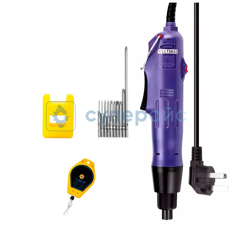 Электрическая отвертка Oushen OS-500 с набором бит и пружинным балансиром (круглые биты, 5 мм) фото 1