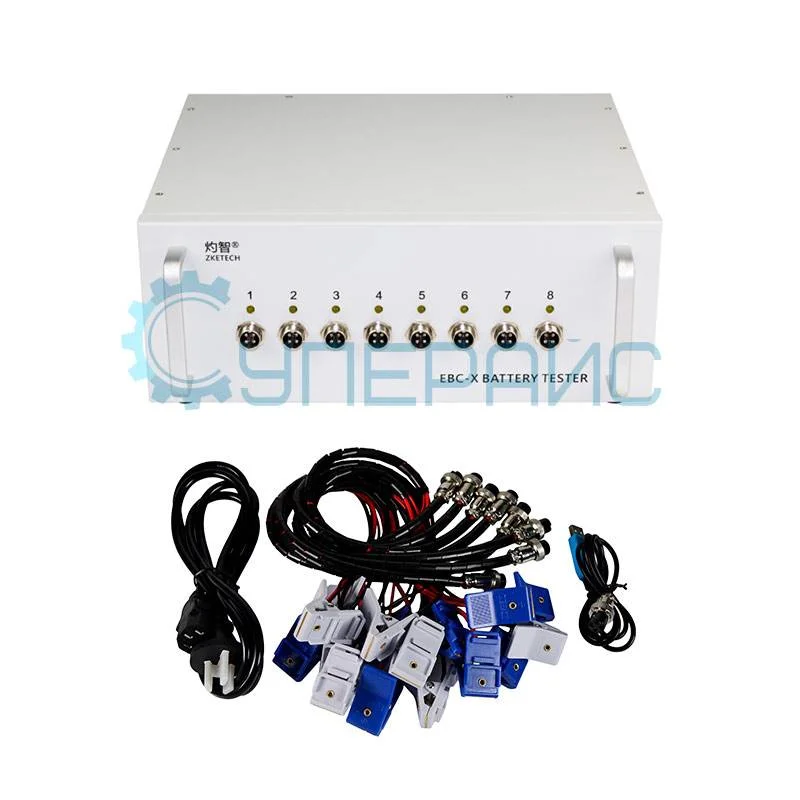 Тестер для 8 аккумуляторных батарей ZKETECH EBC-X0501 фото 2