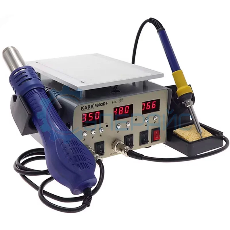 Станция KADA 9803+ для термовоздушной пайки 3 в 1 фото 1