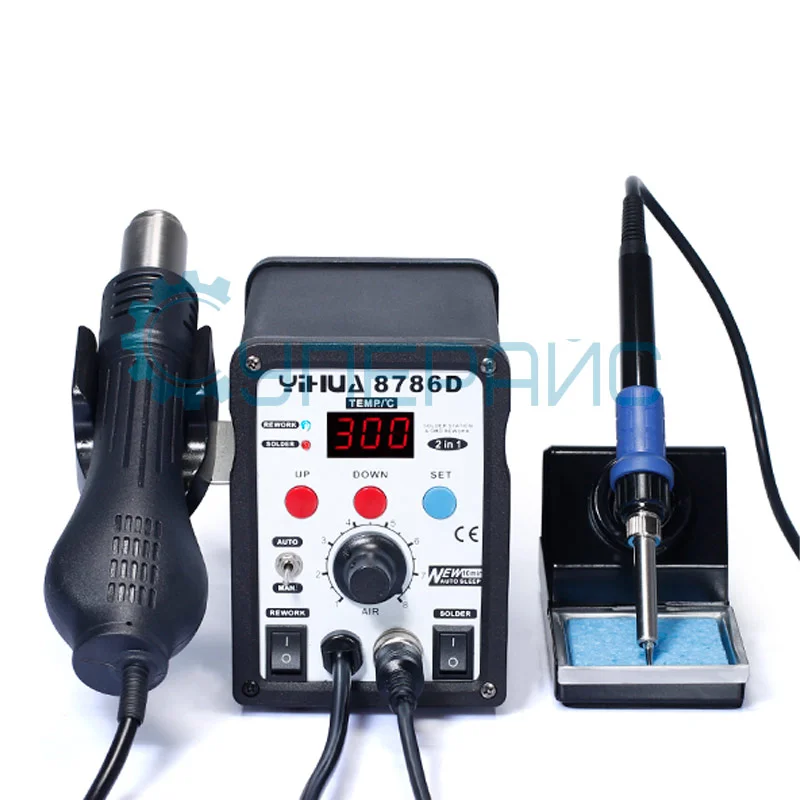 Термовоздушная паяльная станция YIHUA-8786D + паяльник фото 1