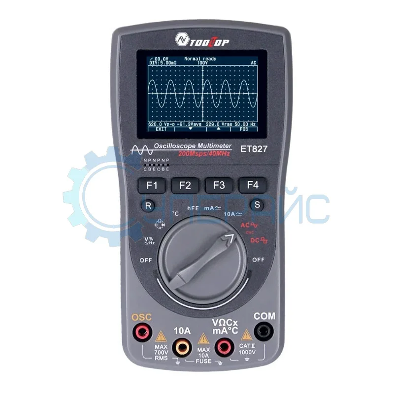 Цифровой осциллограф TOOLTOP ET827 с мультиметром фото 1
