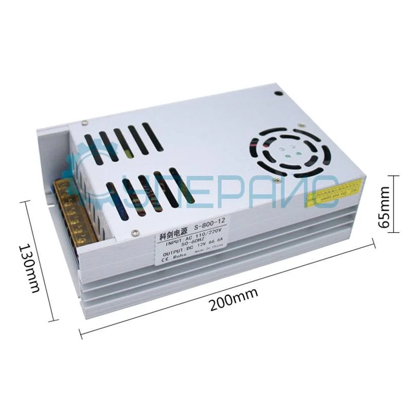Блок питания Kejian S-800-12 (12В, 66.6А) фото 1