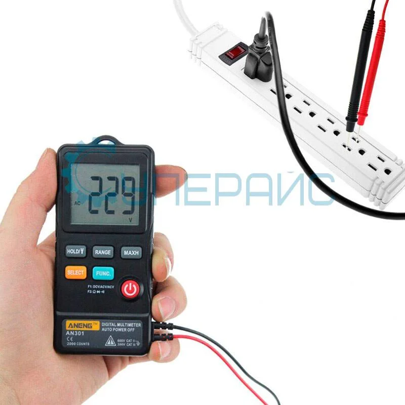 Компактный цифровой мультиметр ANENG AN301 фото 4