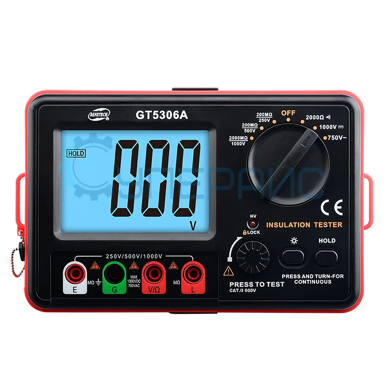 Цифровой тестер изоляции Benetech GT5306A фото 1