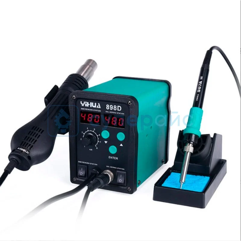 Термовоздушная паяльная станция YIHUA-898D (высокоточная) фото 1