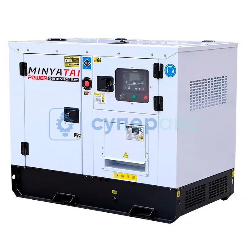 Генератор промышленный MINYATAI 50 кВт в шумозащитном корпусе 220 В четырехцилиндровый фото 1