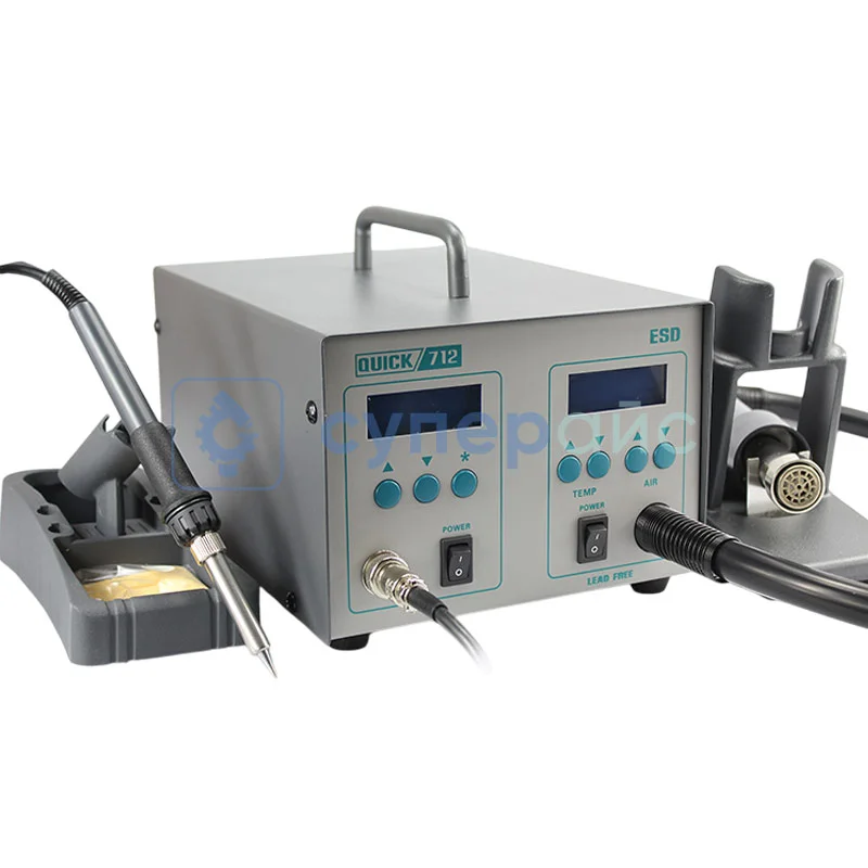 Паяльная станция 2 в 1 QUICK 712 фото 1