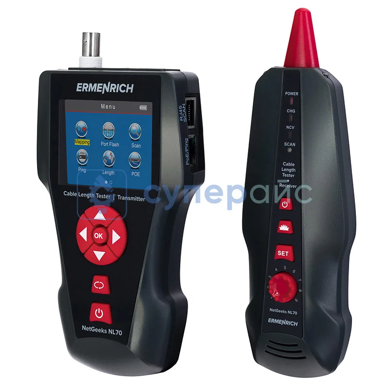 Тестер длины кабеля Ermenrich NetGeeks NL70 фото 1