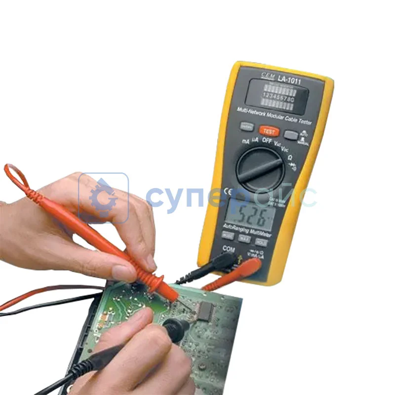 Многофункциональный кабель-тестер CEM LA-1011 с мультиметром фото 3