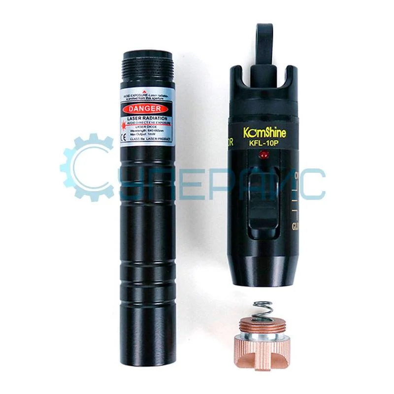Определитель обрывов оптического волокна KomShine KFL-10P 20 мВт фото 3