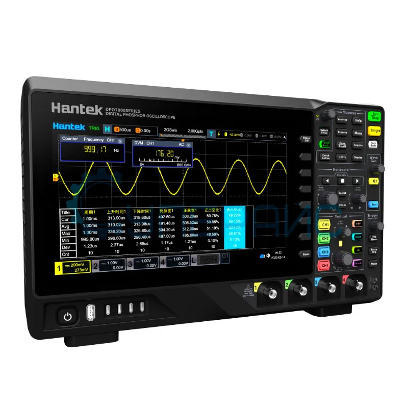 Осциллограф Hantek DPO7102E (2 канала, 100 МГц) с генератором сигнала фото 1