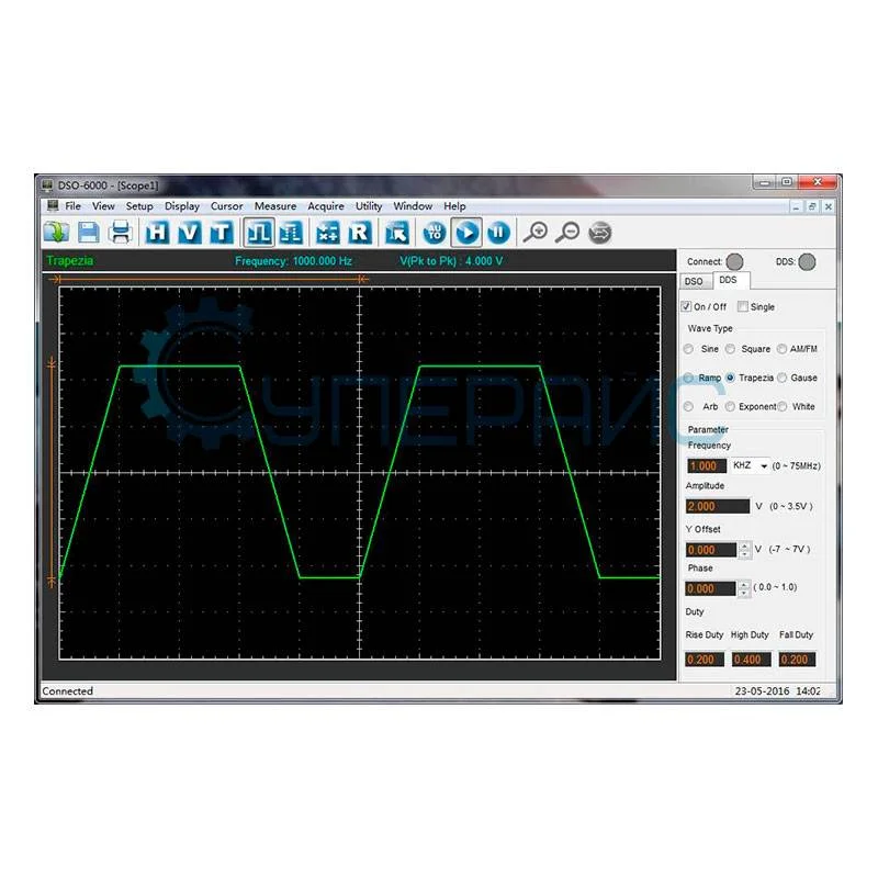 Цифровой USB осциллограф-приставка Hantek DSO-6104BD фото 17