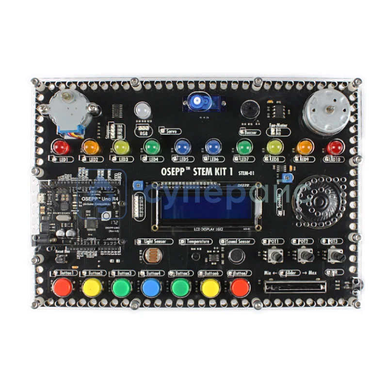 Учебная плата OSEPP STEM KIT 1 совместимая со средой Arduino фото 3