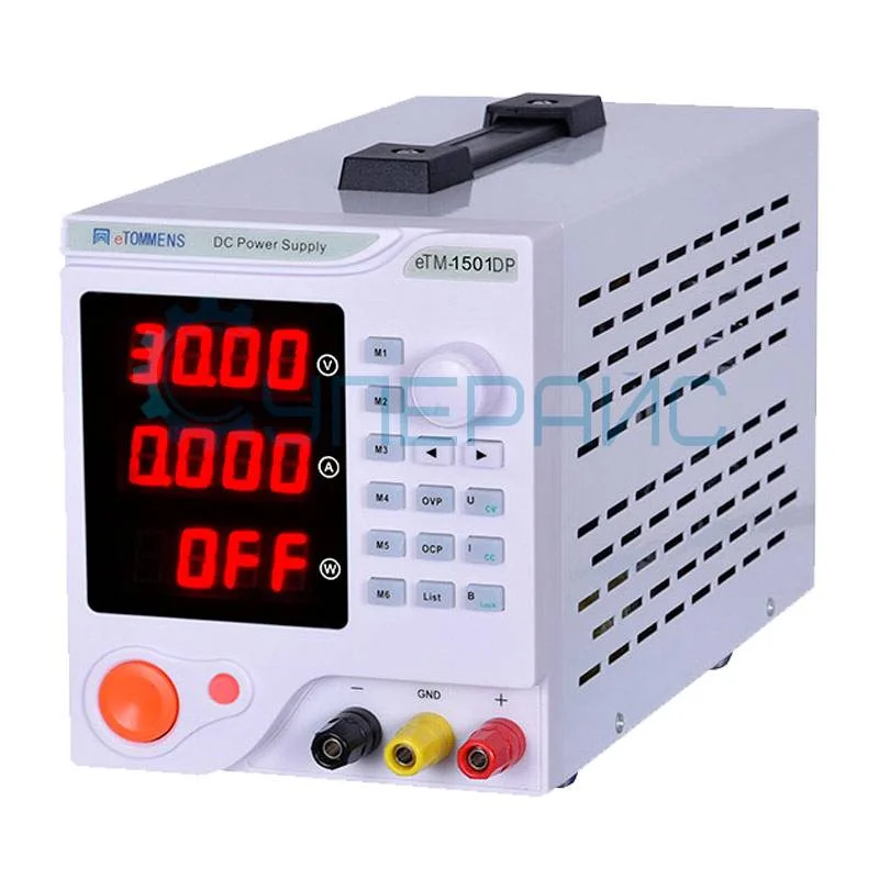 Лабораторный линейный блок питания eTOMMENS eTM-1501DP (150В, 1А) фото 1