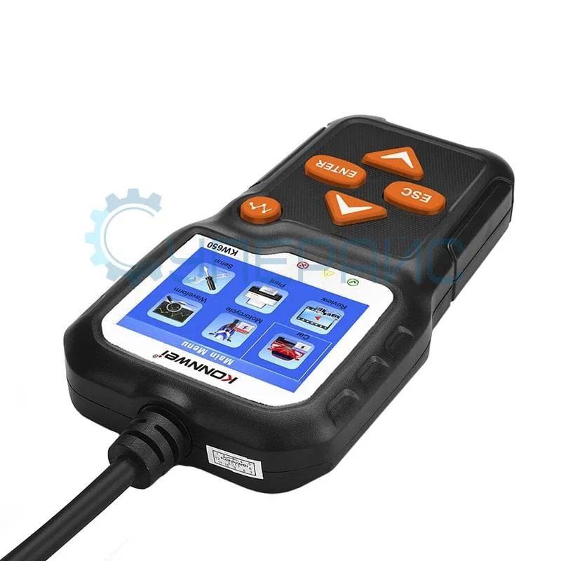 Прибор для проверки аккумуляторных батарей автомобилей Konnwei KW650 фото 5