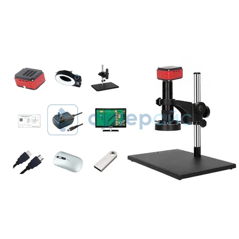 Микроскоп Wishtech 4KCH с монитором фото 1