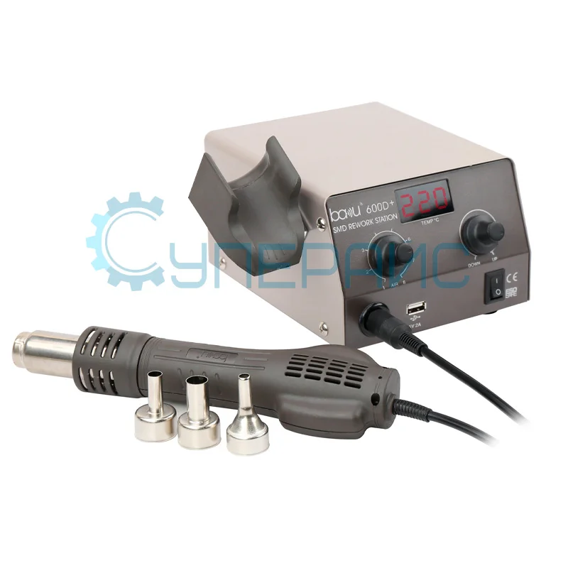 Паяльная термовоздушная станция Baku BA-600D+, 450 Вт фото 2