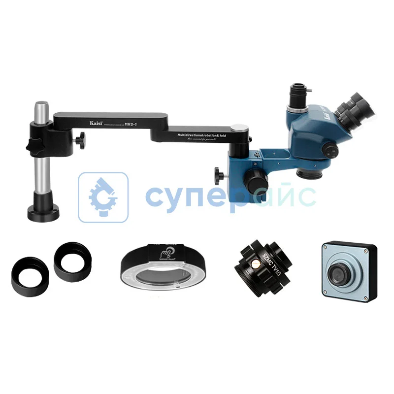 Тринокулярный складной микроскоп Kaisi MRS-37050 с камерой 4K фото 8