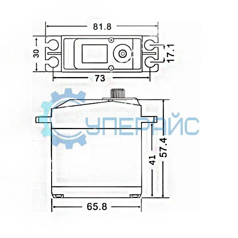 Сервопривод JX Servo PDI-HV2060MG (180°, 62 кг*с*см) фото 3