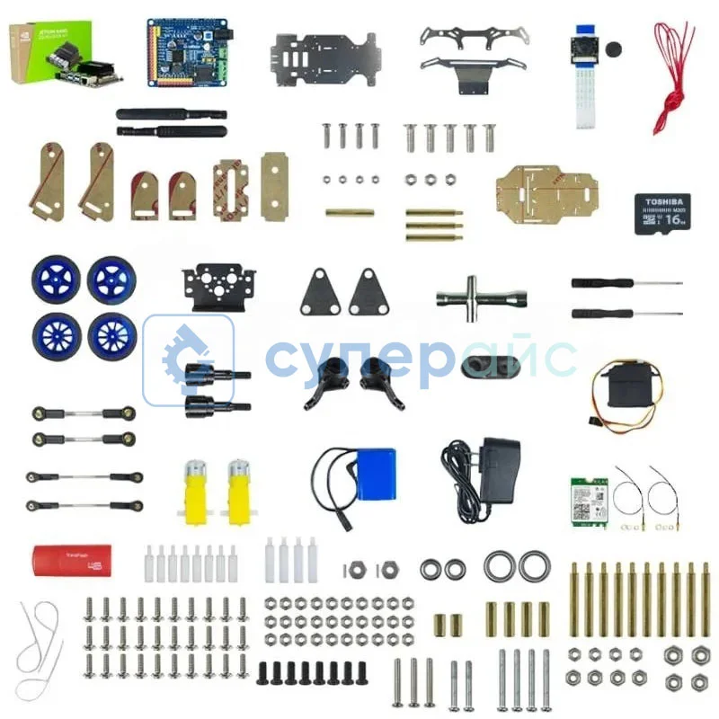 Робот с камерой Xiao-r Donkeycar XR-F2 с микрокомпьютером Jetson Nano (конструктор) фото 4