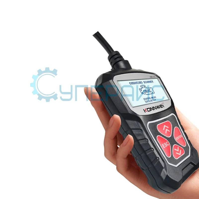 Портативный автомобильный диагностический сканер по протоколу OBDII Konnwei KW310 фото 4
