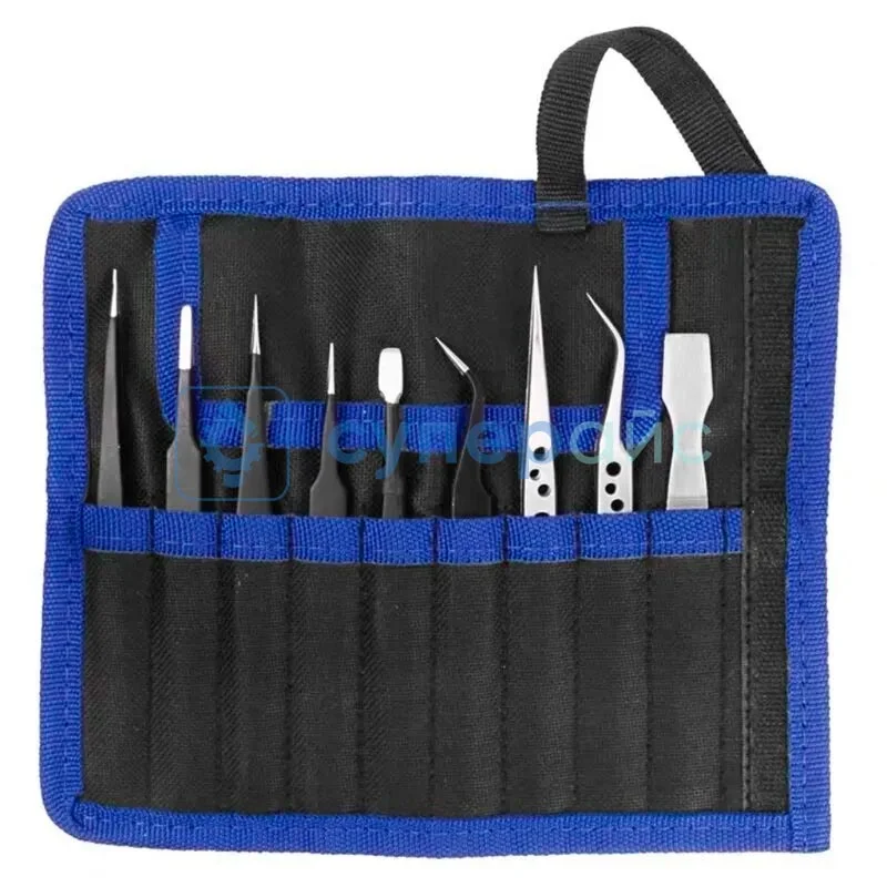 Набор антистатических пинцетов HandsKit 9 в 1 фото 2