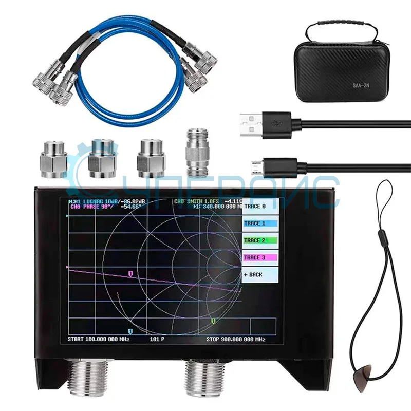 Портативный анализатор электрических цепей NanoVNA V2 (SAA2N) фото 4
