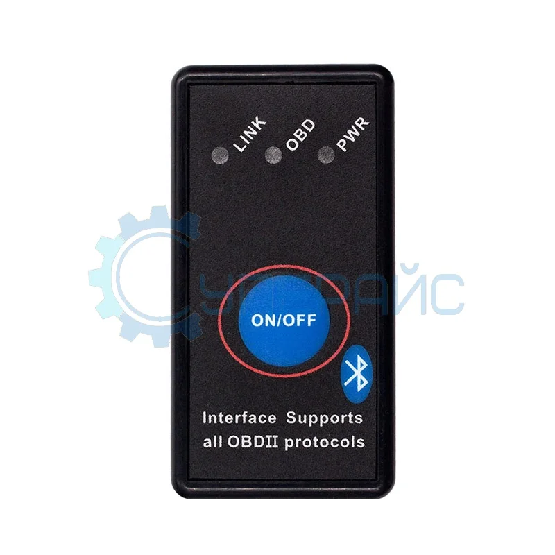 Автоадаптер ELM327 Bluetooth 4.0 mini 1.5 с кнопкой on-off на чипе PIC18F25K80 фото 1