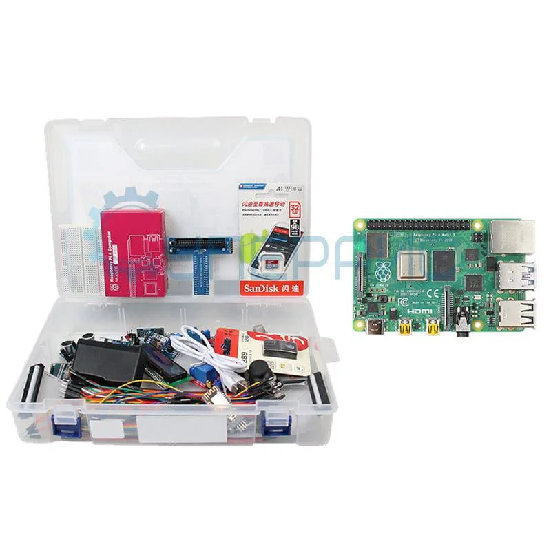 Набор мини-компьютер Raspberry Pi 4B 4GB RAM с датчиками фото 1
