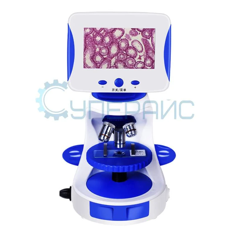 Учебный биологический микроскоп 2000X с дисплеем фото 2