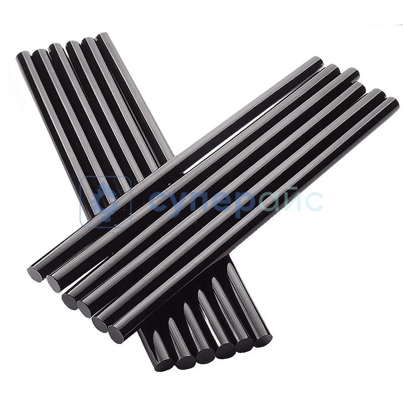 Чёрные клеевые стержни 7x270 мм (10 шт) фото 3