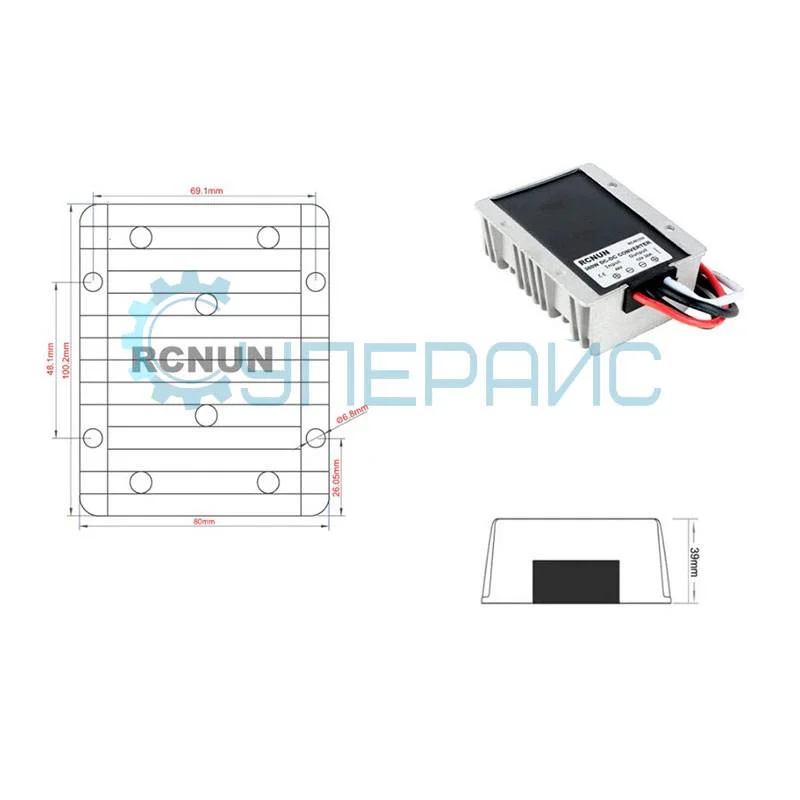 Buck модуль питания RCNUN WG-48S1230 (RC481230) с защитой от короткого замыкания фото 3